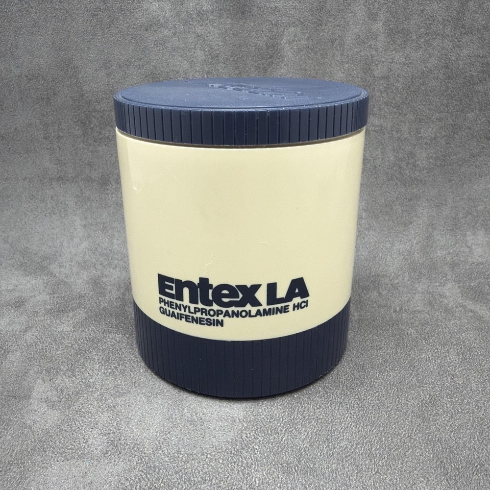 Vintage ENTEX LA Drug Pharmaceutical Rep Promo Aladdin Insulated Thermo Jar